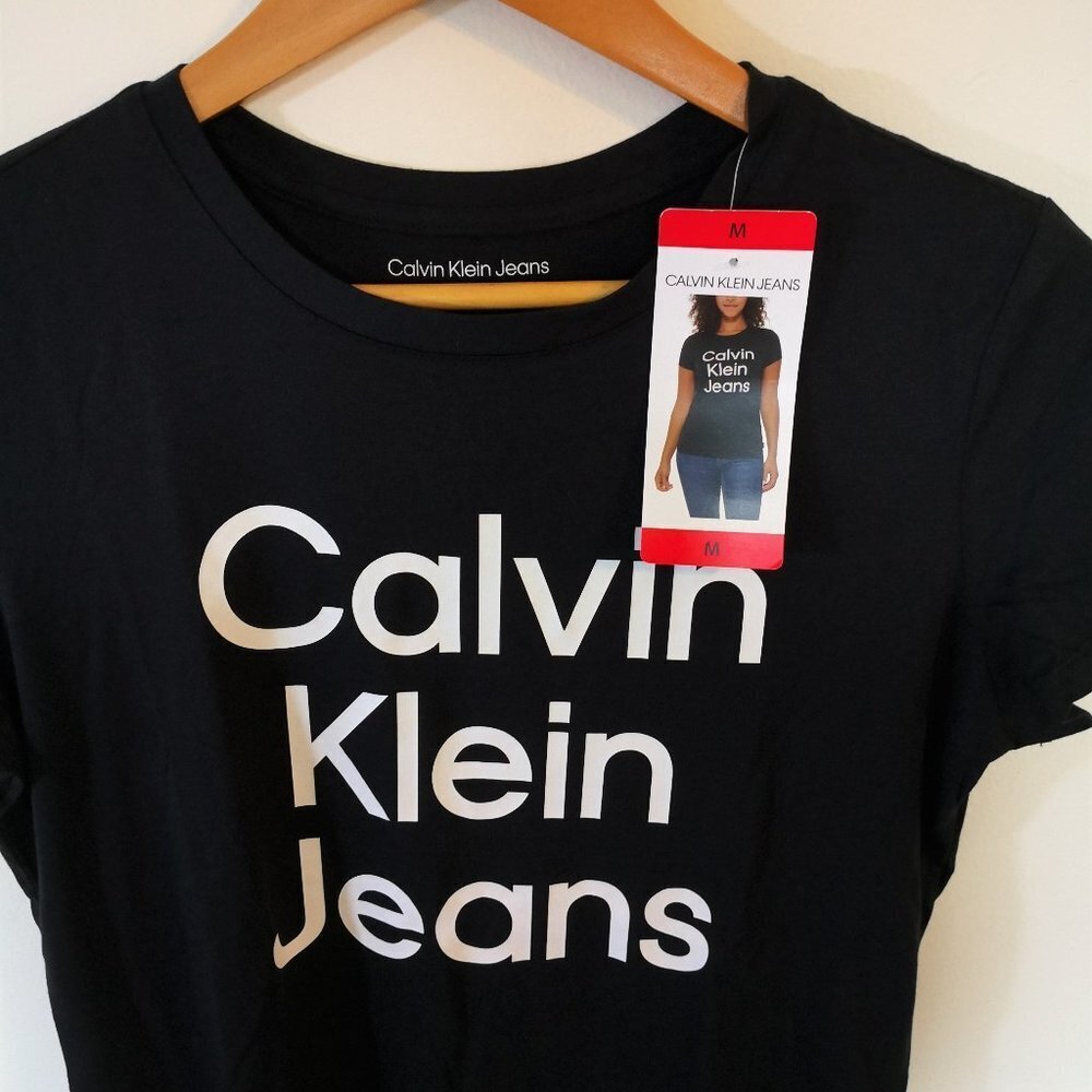 Calvin Klein Tee Black‎ Size M - Picture 2 of 4